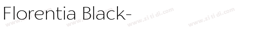 Florentia Black字体转换